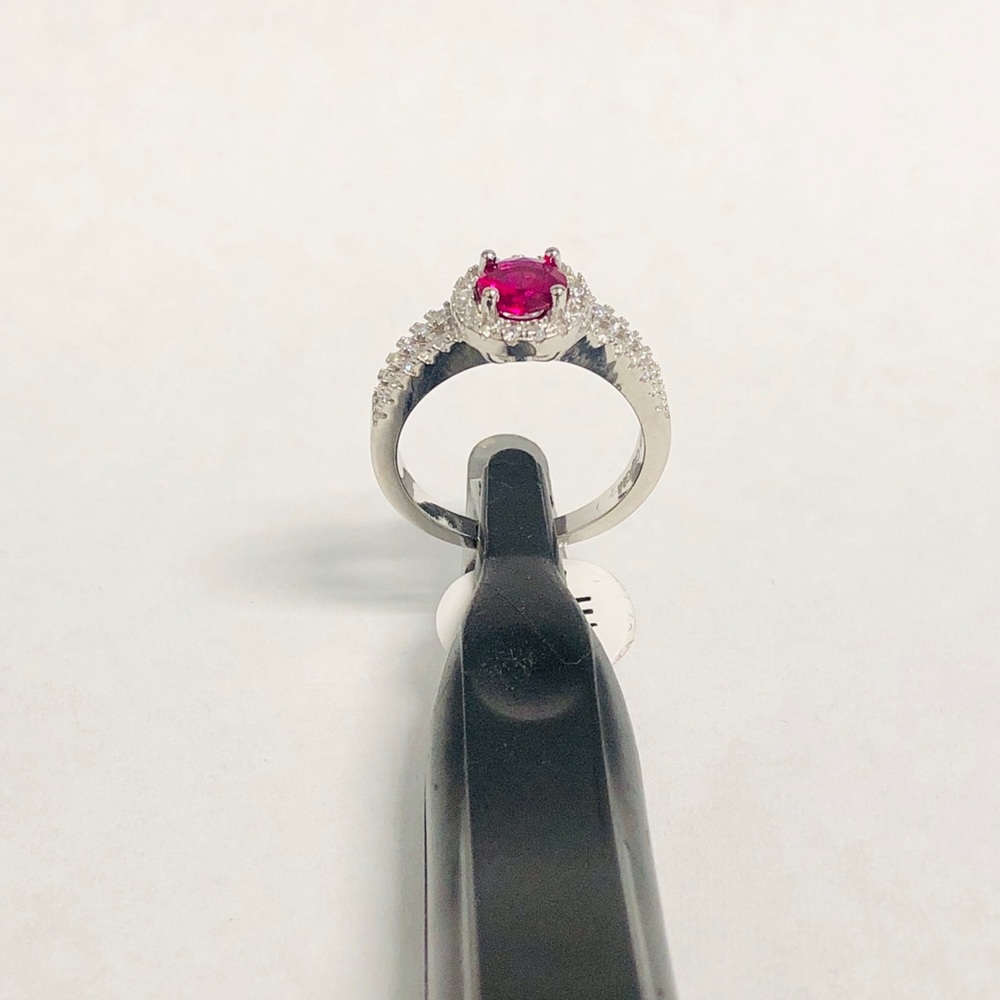 Silver Ruby Ring Size7 - image 3